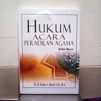 Image of Hukum Acara Peradilan Agama