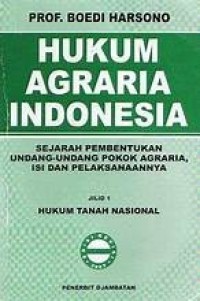 Image of HUKUM AGRARIA INDONESIA