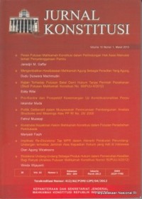 Image of Jurnal Konstitusi