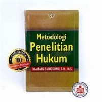 Image of Metodologi Penelitian Hukum