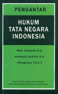 Image of Pengantar Hukum Tata  Negara Indonesia