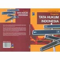 Image of Pengantar Tata Hukum Indonesia